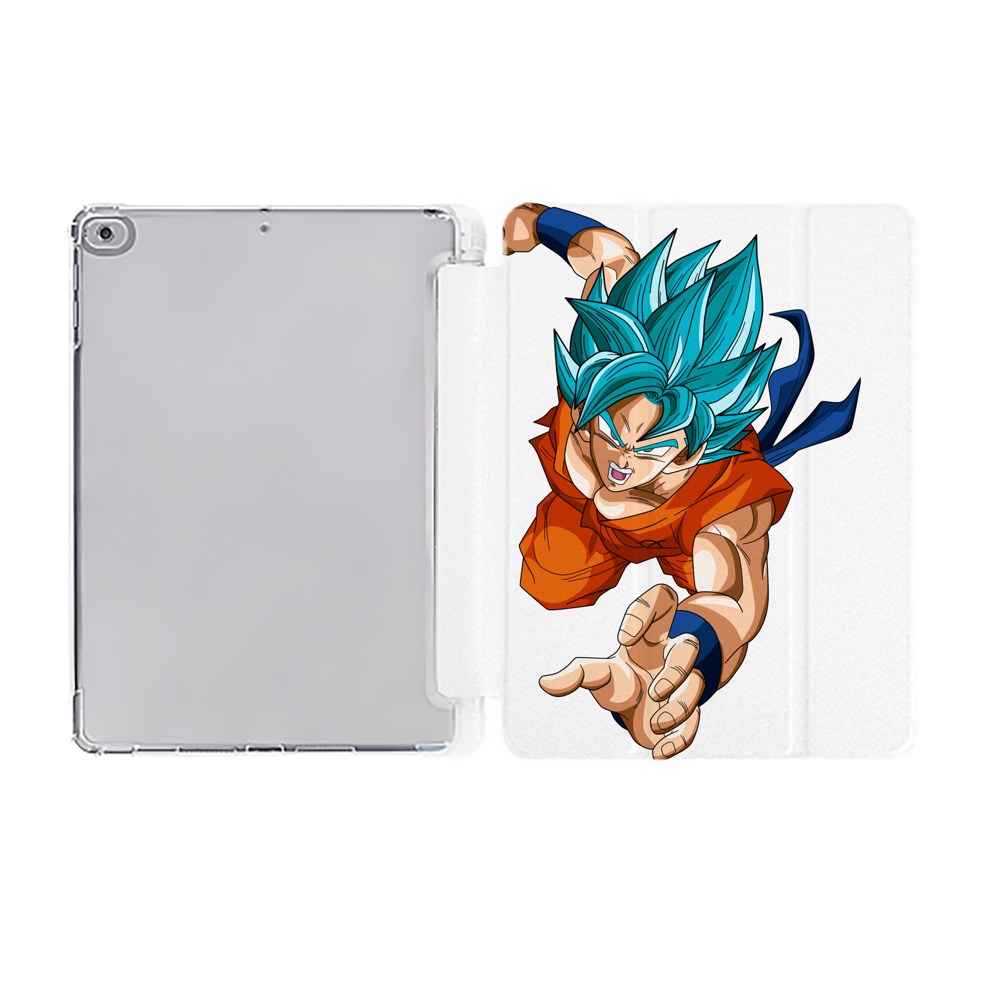 ドラゴンボール ベジット DRAGON BALL Vegetto IPad ケース ペン収納付き 三つ折りスタンド PUレザー×シリコン 対応機種9.5/10.5/10.9インチ